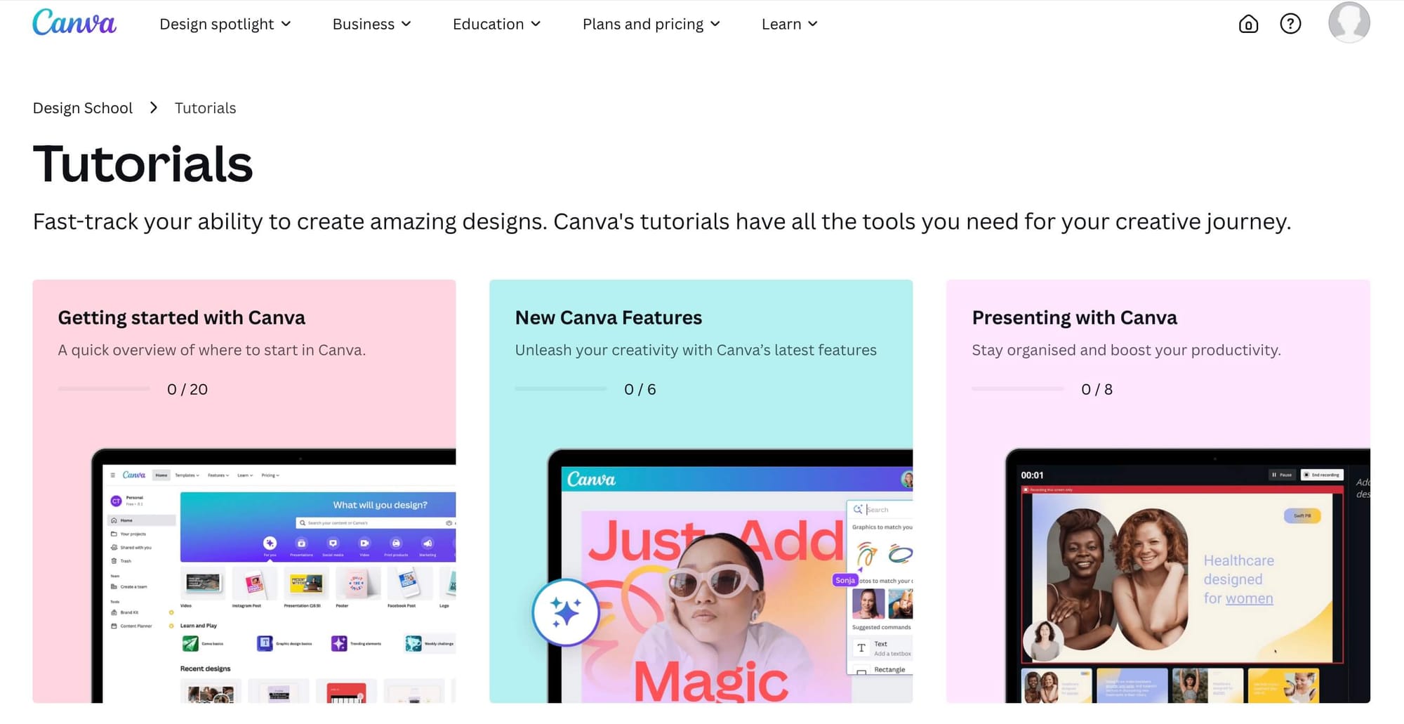 Canva tutorials